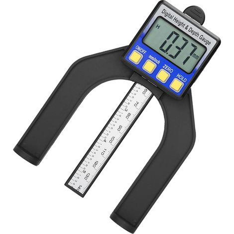 Digitales Präzisions-Höhen-/Tiefenmessgerät (0–80 mm) mit Magnetfuß (1/5)