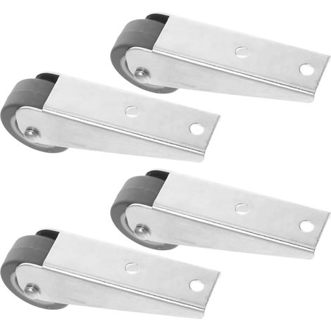 4 Stück pack Scheunentorrollen aus Nylon und Verzinktem Stahl Stabile Leise Türrollen für Möbel I...