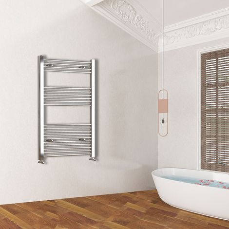 Acezanble 1200x600mm(HxW) Chrome Straight Central Heating Towel Rail HeatingTowel Radiator (1/4)