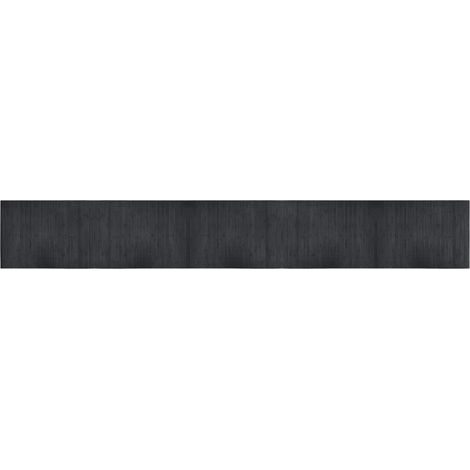 Tapis rectangulaire gris 70x500 cm bambou (1/5)