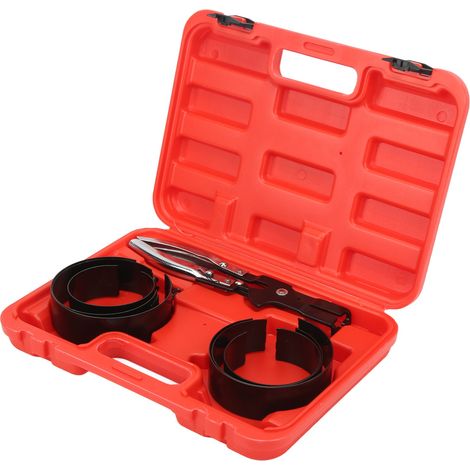Kit de compression de segments de piston universel, pince de réparation pour l'installation et l'entretien automobile (6 tailles de segments). (1/5)