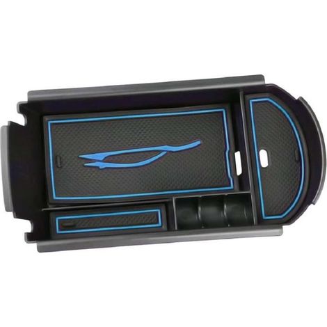 C-HR Accoudoir Boite de Rangement Central, CHR Accessoire Voiture Interieur du Tiroir Consol Organiseurs (Bleu) (1/3)