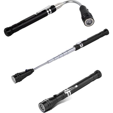 Lampe frontale Télescopique Tête Flexible et Orientable 360° (1/8)