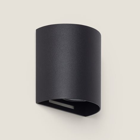 Aplique de Pared Aluminio Adonai Negro
