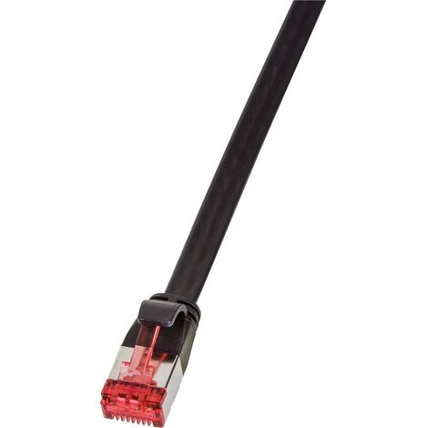 LOGILINK Patchkabel SlimLine CAT.6A U/FTP schwarz 7,5m