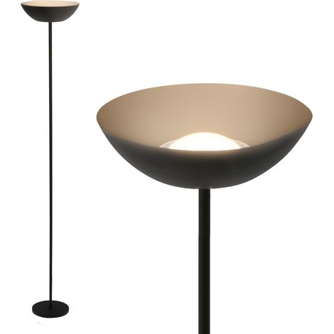 Briloner Estate Lampada da terra LED cordless, dimmerabile, touch, nera (1/5)