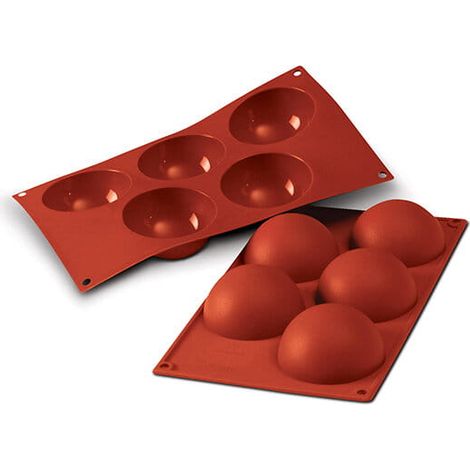 Silikonform für einteilige Halbkugeln, Kugeln, 80 mm Silikonform (1/2)