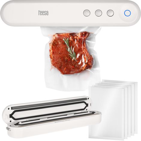 Machine d'emballage alimentaire sous vide TEESA V100, robuste, sacs de 30 cm et 70 W (1/5)