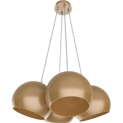 LUMICOM JOE Sospensione, 4X E27, max 42W, metallo, anodic gold, D.25cm (1/4)
