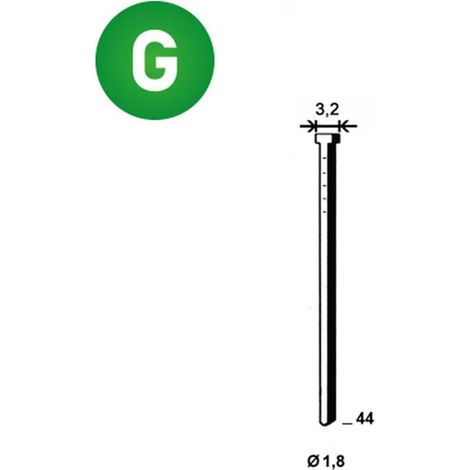 3 655 Finettes Brads Galvanisées en Bande 26° - 1.8/3.2x44 mm - D-Work (1/3)