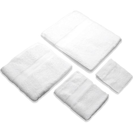 Handtuchset In Weißer Farbe Für Badezimmereinrichtung  Teddy