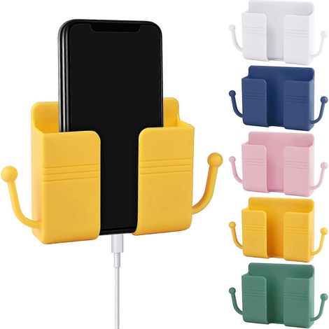 Lot de 5 supports muraux pour téléphone avec crochets (1/5)