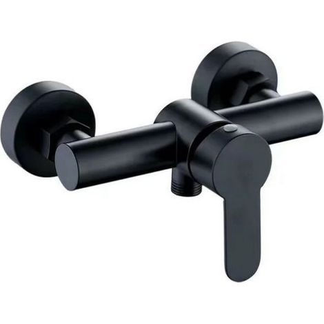 Rubinetto doccia - Rubinetto doccia in acciaio inox 304 - Miscelatore doccia per acqua calda e fredda - Nero (1/4)
