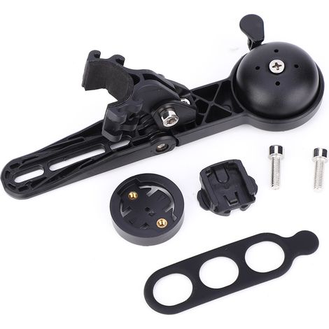 Support de guidon vélo multifonction plastique avec porte-clochette et support compteur pour VTT et vélo de route (1/5)