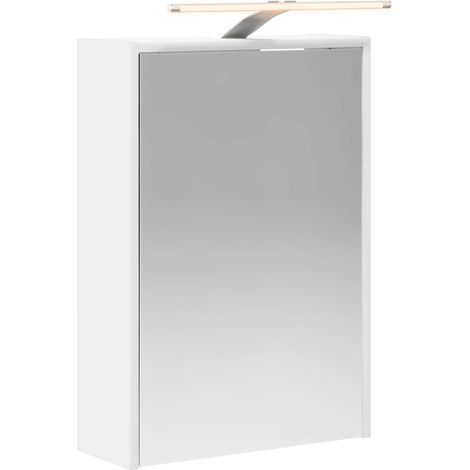 Maison Exclusive - Badezimmerspiegelschrank Weiß 43 x 16 x 62.5 c