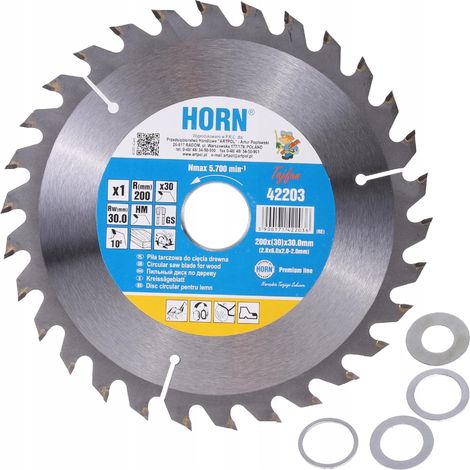 ARTPOL Hoja de sierra circular para madera, 250 x 30 mm, 40 dientes