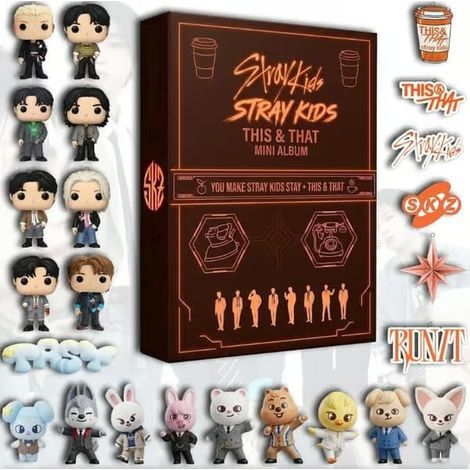 Calendrier de l'Avent 2026 des groupes K-pop, boîte surprise en acrylique avec 24 compartiments, Stray Kids (1/5)