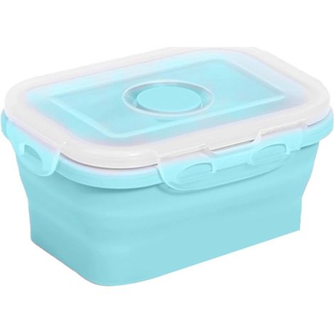 Sac à lunch en silicone, 350 ml, pliable, pour organiser ses repas au travail, à l'école, en pique-nique ou en voyage.-AquaForge (1/5)