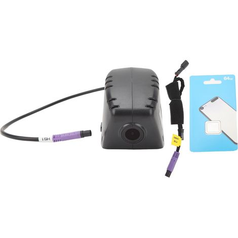 Caméra de tableau de bord, enregistrement en boucle, détection de mouvement, surveillance du stationnement, carte mémoire 64 Go, enregistreur de conduite automobile pour Macan Panamera 2K Ultra HD (1/5)