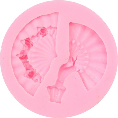 Moule en silicone en forme d'éventail pour gâteau, biscuit, chocolat, pâte à sucre, moule de cuisson pâtissière (1/5)