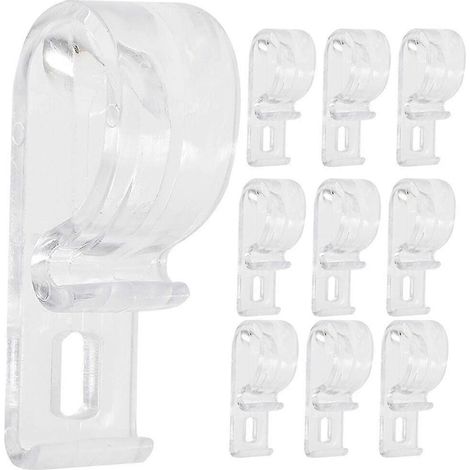 Lot de 20 attaches de sécurité pour chaînette de store enrouleur, guide-cordon, crochet de fixation, clip pour chaînette à billes (1/2)