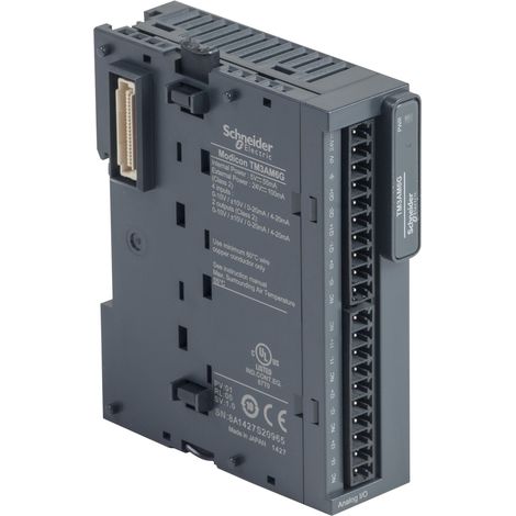 Tm3am6g Module D'extension Mixte 4 Entrées Et 2 Sorties -10-0-10v 0/4-20ma - Bornes Auto - Schneider Modicon Tm3 (1/2)