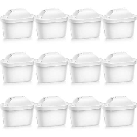 Filtre à eau de rechange, Cartouche de Filtre à Eau Compatible avec Brita® Maxtra Pro®, Maxtra+® Plus All-in-1 Carafe Filtrante, Réduire les PFAS, PFOA/PFOS, Chlore, Calcaire (12) (1/5)