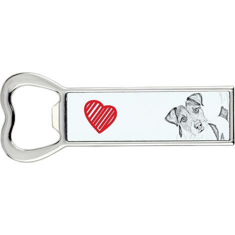 Apribottiglie con Parson Russell Terrier, apribottiglie personalizzato per frigorifero, regalo unico per uomo di Art-Dog (1/5)