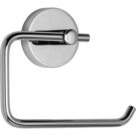 Croydex Flexi-Fix Pendle Toilet Roll Holder, Chrome, 16 x 13.5 x 4.2cm (1/5)