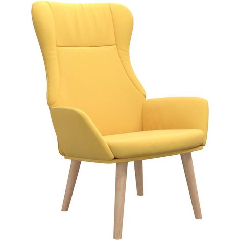 Maison Exclusive - Poltrona Relax Giallo Senape in Tessuto (1/5)