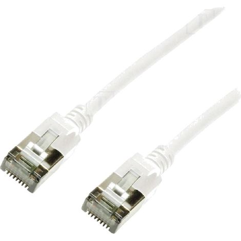 Cable reseau RJ45 male U-FTP Cat.6a blanc - 3m