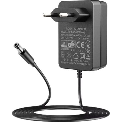 Bloc d'alimentation mural 12 V 2 A, bloc d'alimentation CA, compatible avec disque dur externe 4 To, 3 To, 2 To, 1 To (1/5)