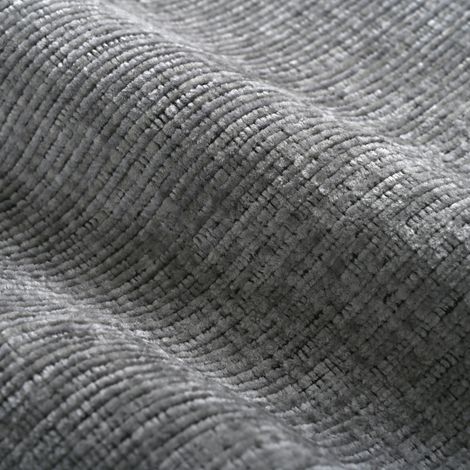 Sofá en U 280x137x84 cm gris de chenilla con almacenaje y 2 cojines (1/5)