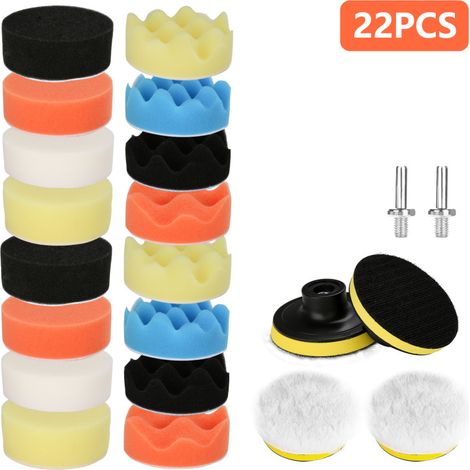 SWANEW Kit di tamponi di lucidatura della spugna di lucidatura 22pcs per il cacciavite a batteria per l'automobile (1/5)