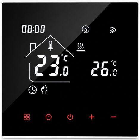 Thermostat numérique M4A noir 3 A pour chaudière murale à gaz, sans Wi-Fi (1/5)