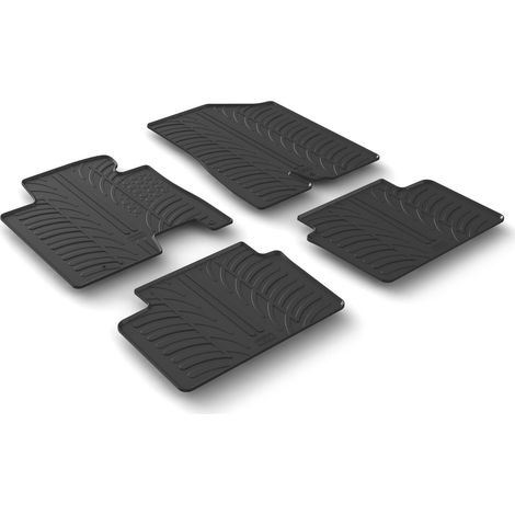 Set tappeti su misura in gomma - compatibile per  Hyundai i30 3p (05/1512/16) -  Hyundai i30 5p (05/1512/16) -  Hyundai i30 Wagon (05/1504/17) -  Kia Cee'd 5p (10/1509/18) -  Kia Cee'd Sportswagon (10