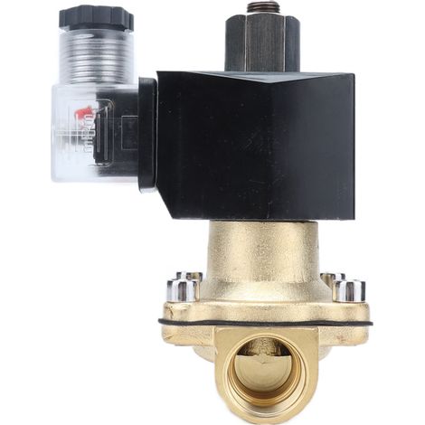 Électrovanne 2 voies normalement ouverte en laiton, type à membrane, pour équipement d'automatisation 2W‑15KAC12V (1/5)