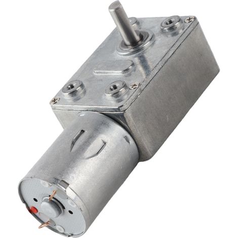 Moteur CC JSX1650‑370, réducteur à vis sans fin électrique pour ouvre-portes et treuils miniatures, 12 V CC, 2 tr/min (1/5)