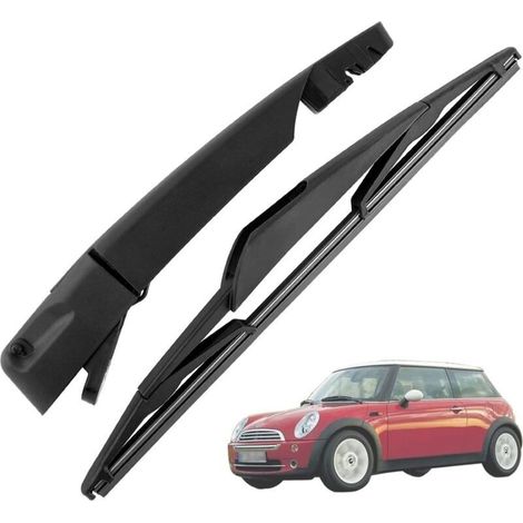 Bras Essuie Glace Arrière et Balai Essuie Glace, Arrière de Bras d'Essuie-Glace en Caoutchouc Naturel Toutes Saisons Kit Remplacement pour MINI COOPER R50 R53 (1/5)