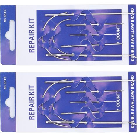 Kit de couture à la main robuste comprenant 2 aiguilles en cuir pour tapis et toiles. (1/5)