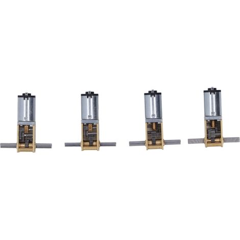 4-teiliges Set Gleichstrom-Getriebemotoren 8 U/min, 13 U/min, 26 U/min, 68 U/min, starke Leitfähigkeit, Doppelwellen-Turbinen-Schneckengetriebemotor, 6 V (1/5)