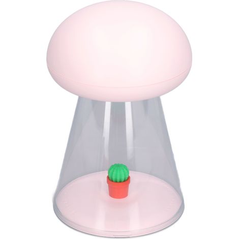 Veilleuse 7 couleurs, portable, rechargeable par USB, jolie forme, veilleuse pour bébé, rose (1/5)