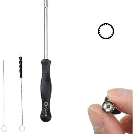 Tournevis De Réglage Carburateur, Carrée À Poignée, Avec Aiguille Et Brosse (1/5)