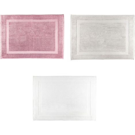 SCENDIDOCCIA 50X70CM BIANCO/ROSA/PERLA. (1/5)