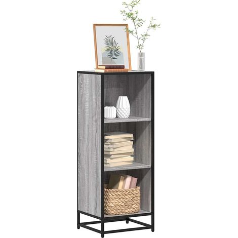 Bücherregal Grau Sonoma 40x35x107,5 cm Holzwerkstoff