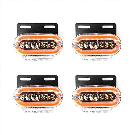 4pcs Feux de Position LED 24V Indicateur de Clignotant Lampe de Gabarit Arrière (1/5)