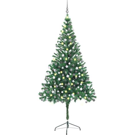 Künstlicher Weihnachtsbaum Beleuchtung Kugeln 210cm 910 Zweige