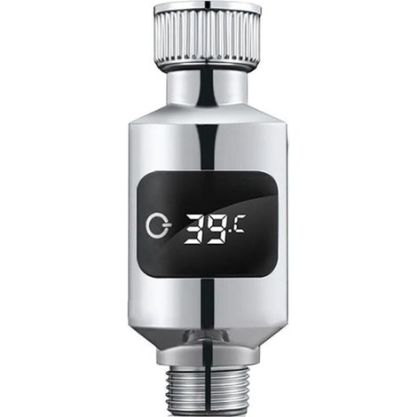 Thermomètre à eau de douche avec capteur sensible et affichage LED numérique, capteur de température du robinet d'eau sensible pour salle de bain