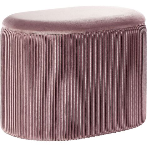 Pouf de Style Glamour avec Espace de Rangement Pratique 41 cm Richland (1/5)