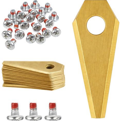 Lame de rechange pour robot tondeuse Bosch Indego 400 800 1000 1100 1200 Connect XS S M [Lot de 30 lames + 30 vis] Phonillico® (1/5)